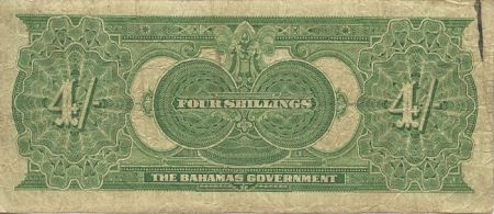 Bahamas 4 Schillings Attelage - Voilier