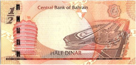 Bahreïn 1/2 Dinar, Batiments - 2006 - P.25