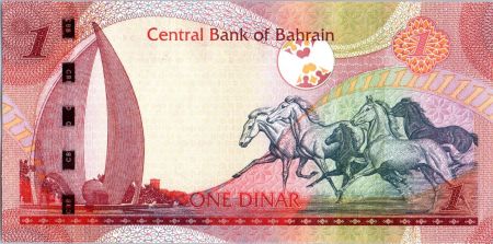 Bahreïn 1 Dinar Ecole - Chevaux - 2016 (2017)