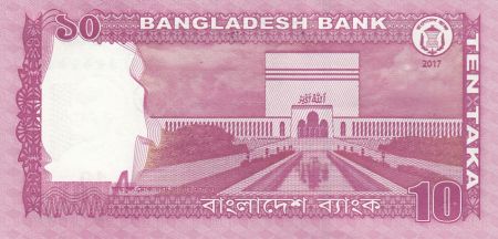 Bangladesh 10 Taka M. Rahman - Mausolé - 2017