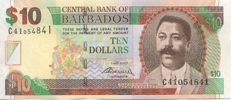 Barbade 10 Dollars C.D. O\'Neal - Trafalgar Square