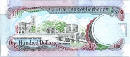 Barbade 100 Dollars Sir G.H. Adams - Trafalgar Square - 2009