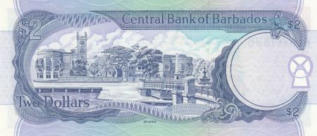 Barbade 2 Dollars J.R. Bovell - 1993 - P.42 - Neuf