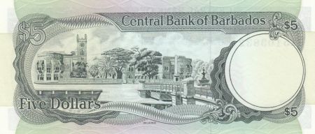 Barbade 5 Dollars Sir Frank Worrell - 1986 - P.37 - Neuf