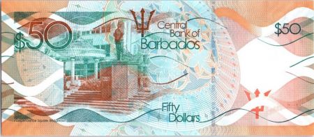 Barbade 50 Dollars Errol Barrow - Independance Square 2013