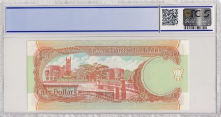 Barbade 50 Dollars E.W. Barrow - 1989 - PCGS 67 OPQ