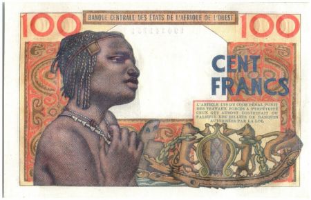 BCEAO 100 Francs - 1959 - Masque - D.77