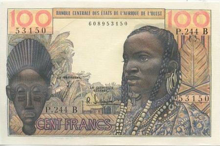 BCEAO 100 Francs Masque - 1956 - Série P.241 - Bénin