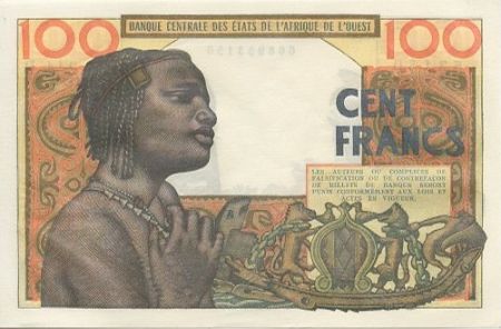BCEAO 100 Francs Masque - 1956 - Série P.241 - Bénin