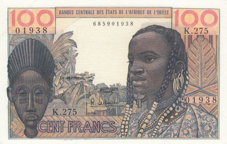 BCEAO 100 Francs masque 1959 - Série K.275