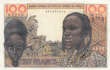 BCEAO 100 Francs masque 1959 - Série W.275
