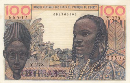 BCEAO 100 Francs masque 1959 - Série Y.278