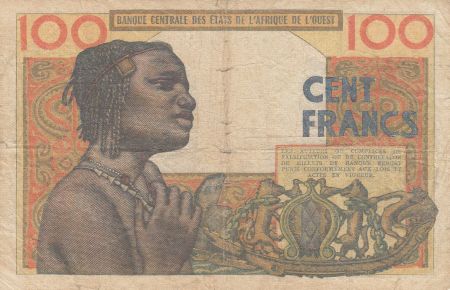 BCEAO 100 Francs masque 1961 - H Niger T.143