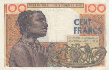 BCEAO 100 Francs masque 1961 - K Sénégal H.120