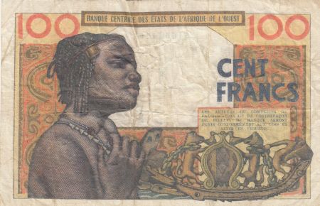 BCEAO 100 Francs masque 1964 - E Mauritanie R.207