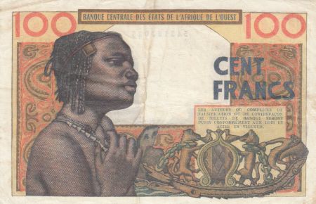 BCEAO 100 Francs masque 1965 - K Sénégal G.218