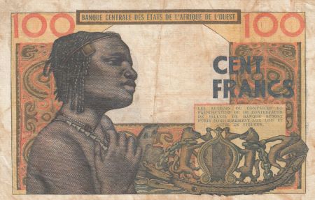 BCEAO 100 Francs masque type 1959 - Série L.273 - P.2b - TB+