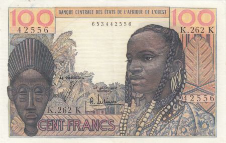 BCEAO 100 Francs masque type 1964 - K Sénégal K.262