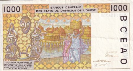 BCEAO 1000 Francs - Femme - Lettre K (Sénégal) - 1993 - P.711Kc