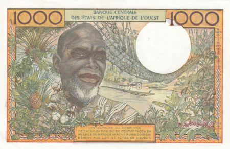 BCEAO 1000 Francs fleuve 1965 - Togo - Série D.134