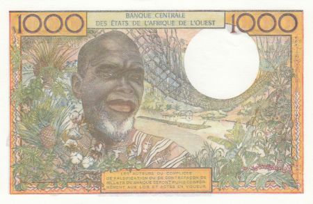 BCEAO 1000 Francs Fleuve ND1977 - Série L.159