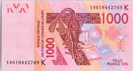 BCEAO 1000 Francs Masque - Dromadaires - 2014