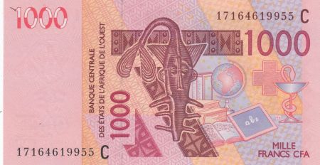 BCEAO 1000 Francs Masque - Dromadaires - Burkina Faso 2017