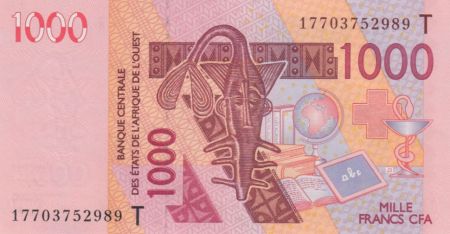 BCEAO 1000 Francs Masque - Dromadaires - Togo 2018