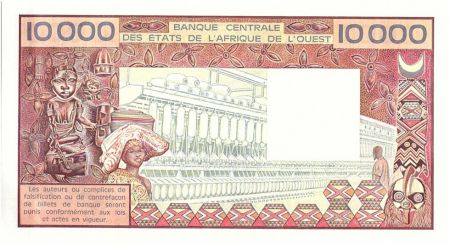 BCEAO 10000 Francs Bénin - Tissage - 1989 Sérial B W.39