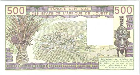 BCEAO 500 Francs Togo -Vieil homme, zébus - 1985 Série S.14 - 342183002