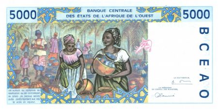 BCEAO 5000 Francs Usine - Poterie - 1996