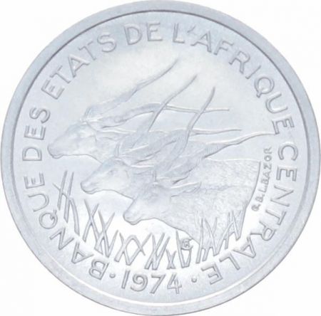 BEAC 1 Franc Elans - 1974 - Essai