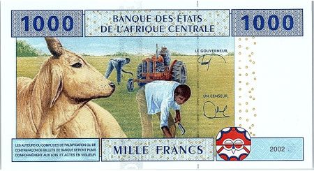 BEAC 1000 Francs 2002 (2017) - Explotation forestière - Cameroun - Neuf - P.207Uf