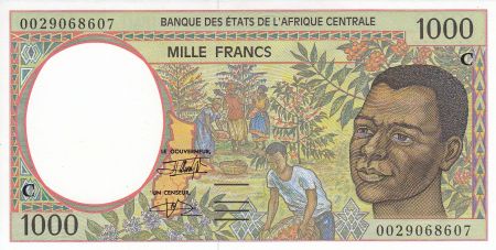 BEAC 1000 Francs Cueillette du café -  2000 - Congo - Neuf- P.102 Cg