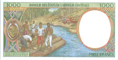 BEAC 1000 Francs Cueillette du café - 1999 - République Centrafrique - Neuf - P.302 Ff