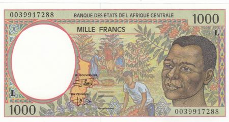 BEAC 1000 Francs Cueillette du café - Exploitation Forestière - 2000