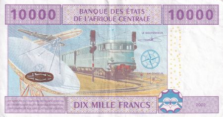 BEAC 10000 Francs - Femme - Train, avion - 2002 - P.410A