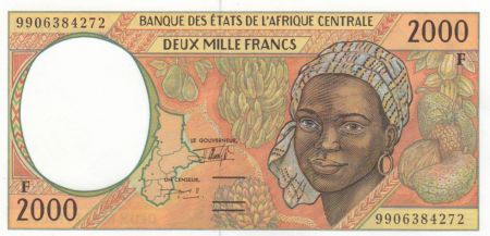 BEAC 2000 Francs Femme - Fruits tropicaux - 1999