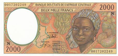 BEAC 2000 Francs Fruits tropicaux - 2000 - Guinée Equatoriale - Neuf - P.503Ng