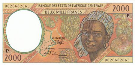 BEAC 2000 Francs fruits tropicaux - 2000 - P = Tchad - Neuf - P.603Pg