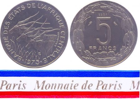 BEAC 5 Francs - 1973 - Essai