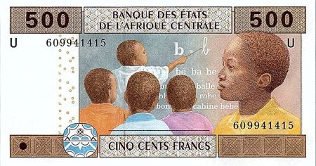 BEAC 500 Francs 2002 (2017) - Enfant, école - U = Cameroun - Neuf