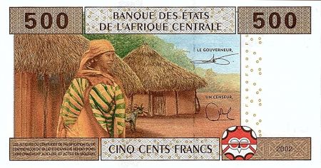 BEAC 500 Francs 2002 (2017) - Enfant, école - U = Cameroun - Neuf