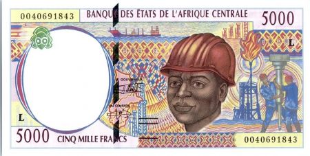 BEAC 5000 francs  Exploitation pétrolière - 2000