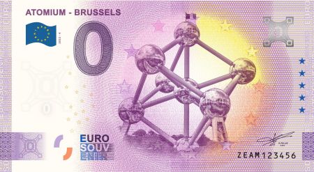 Belgique 0 EURO SOUVENIR - Atomium, Bruxelles 2023