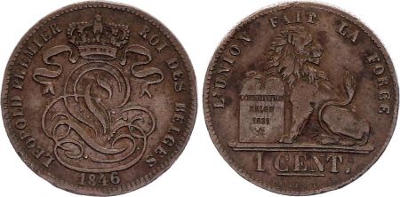 Belgique 1 Centime Léopold I - Lion - 1846