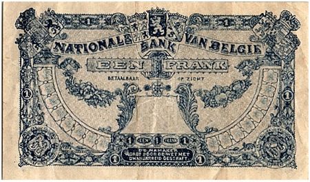 Belgique 1 Franc - Albert & Elizabeth - 05-01-1921 - P.92 - TTB