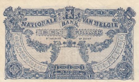 Belgique 1 Franc 22-09-1920 - Albert & Elizabeth