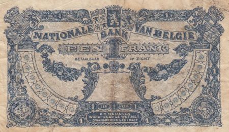 Belgique 1 Franc 23-03-1920 - Albert & Elizabeth