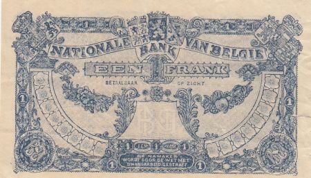 Belgique 1 Franc 30-10-1920 - Albert & Elizabeth